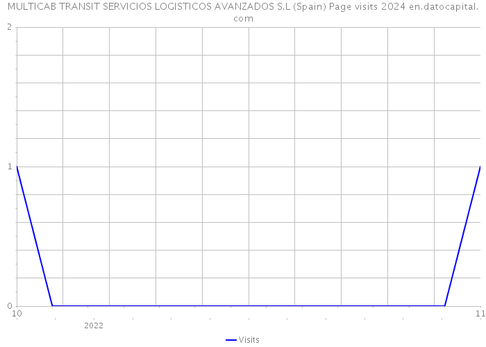 MULTICAB TRANSIT SERVICIOS LOGISTICOS AVANZADOS S.L (Spain) Page visits 2024 