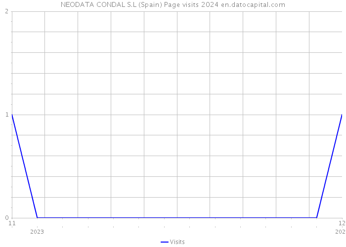 NEODATA CONDAL S.L (Spain) Page visits 2024 