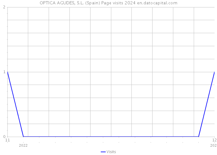 OPTICA AGUDES, S.L. (Spain) Page visits 2024 