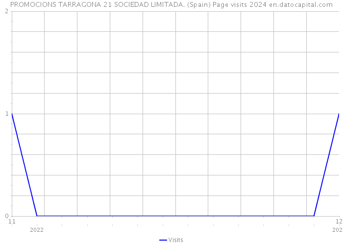 PROMOCIONS TARRAGONA 21 SOCIEDAD LIMITADA. (Spain) Page visits 2024 
