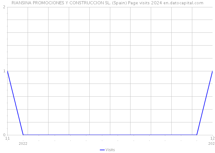 RIANSINA PROMOCIONES Y CONSTRUCCION SL. (Spain) Page visits 2024 