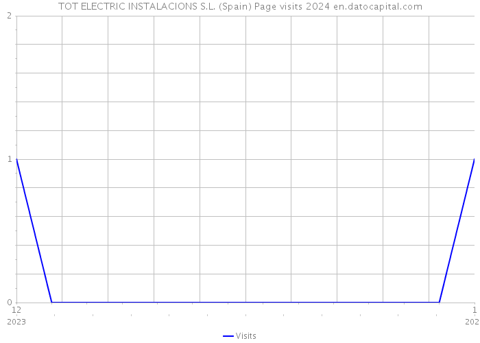 TOT ELECTRIC INSTALACIONS S.L. (Spain) Page visits 2024 