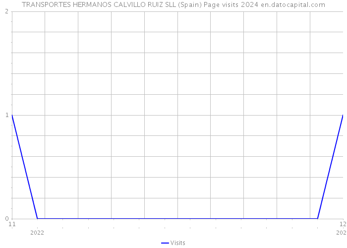 TRANSPORTES HERMANOS CALVILLO RUIZ SLL (Spain) Page visits 2024 