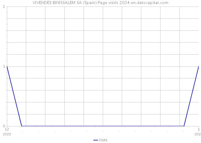 VIVENDES BINISSALEM SA (Spain) Page visits 2024 