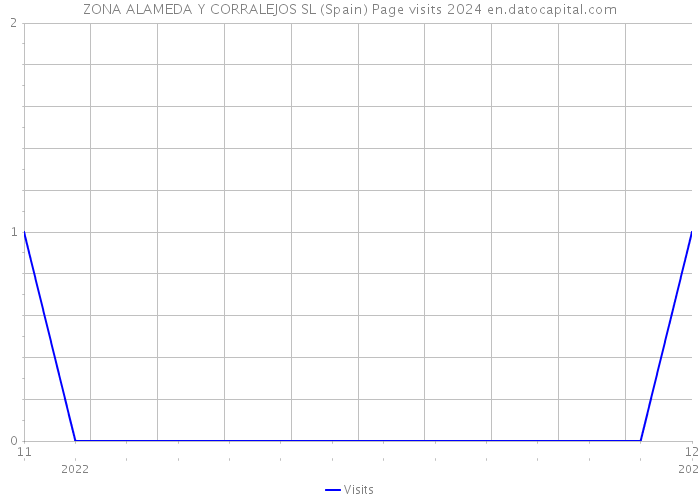 ZONA ALAMEDA Y CORRALEJOS SL (Spain) Page visits 2024 