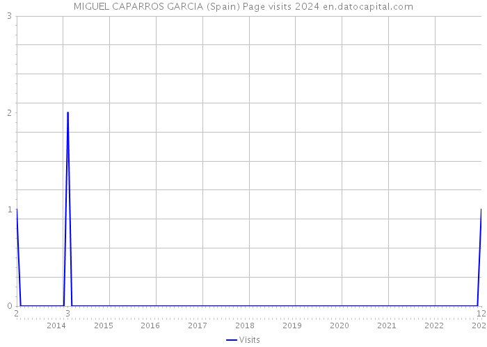 MIGUEL CAPARROS GARCIA (Spain) Page visits 2024 