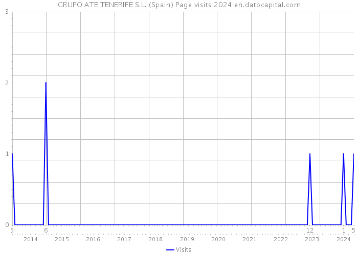 GRUPO ATE TENERIFE S.L. (Spain) Page visits 2024 