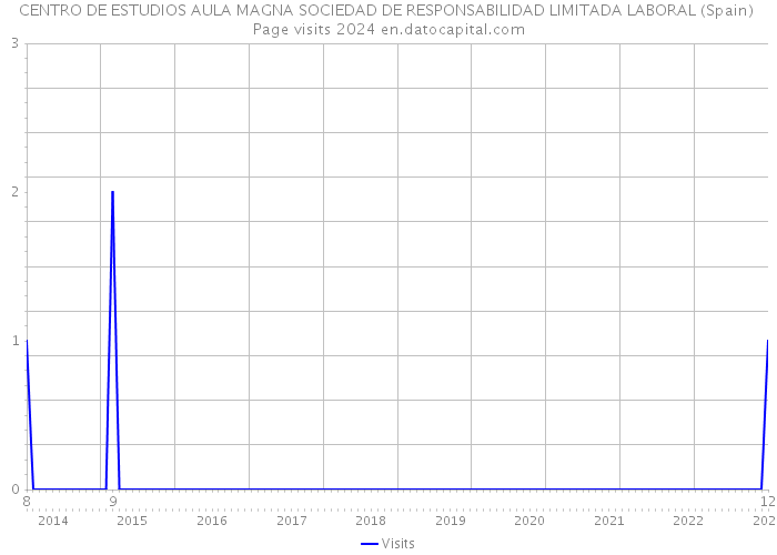 CENTRO DE ESTUDIOS AULA MAGNA SOCIEDAD DE RESPONSABILIDAD LIMITADA LABORAL (Spain) Page visits 2024 