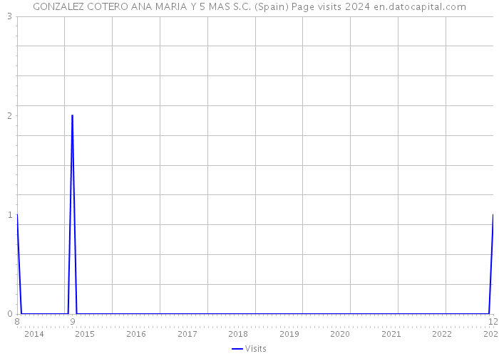 GONZALEZ COTERO ANA MARIA Y 5 MAS S.C. (Spain) Page visits 2024 