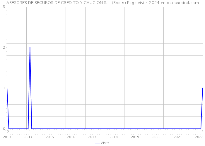 ASESORES DE SEGUROS DE CREDITO Y CAUCION S.L. (Spain) Page visits 2024 