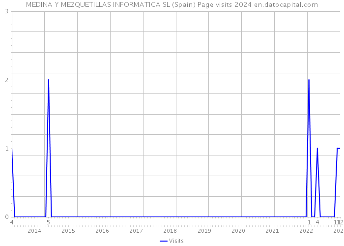 MEDINA Y MEZQUETILLAS INFORMATICA SL (Spain) Page visits 2024 