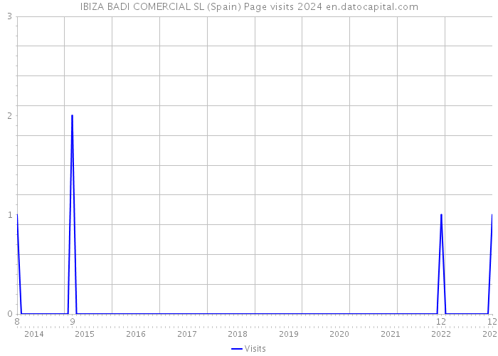 IBIZA BADI COMERCIAL SL (Spain) Page visits 2024 