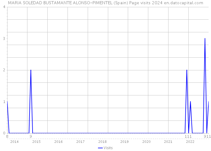 MARIA SOLEDAD BUSTAMANTE ALONSO-PIMENTEL (Spain) Page visits 2024 