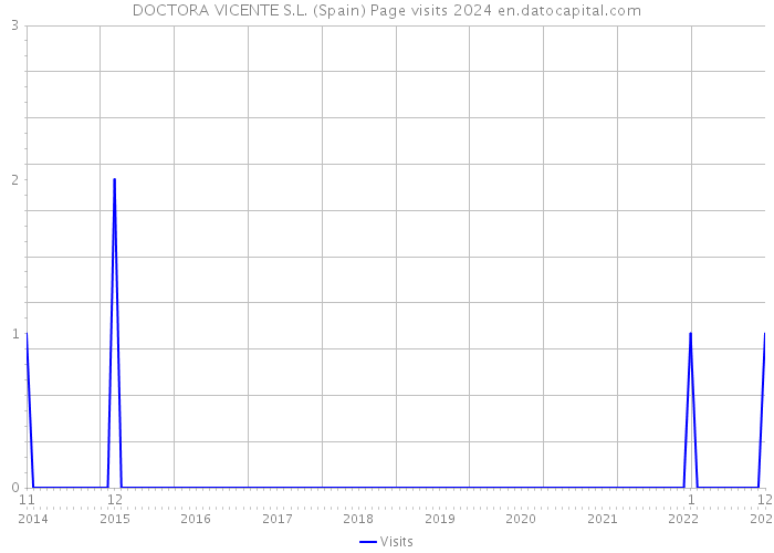 DOCTORA VICENTE S.L. (Spain) Page visits 2024 