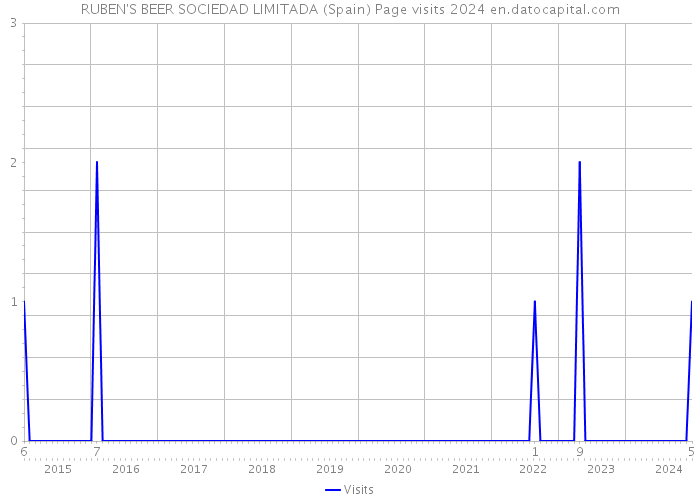 RUBEN'S BEER SOCIEDAD LIMITADA (Spain) Page visits 2024 