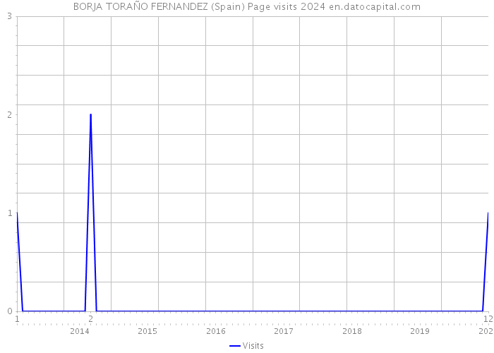 BORJA TORAÑO FERNANDEZ (Spain) Page visits 2024 