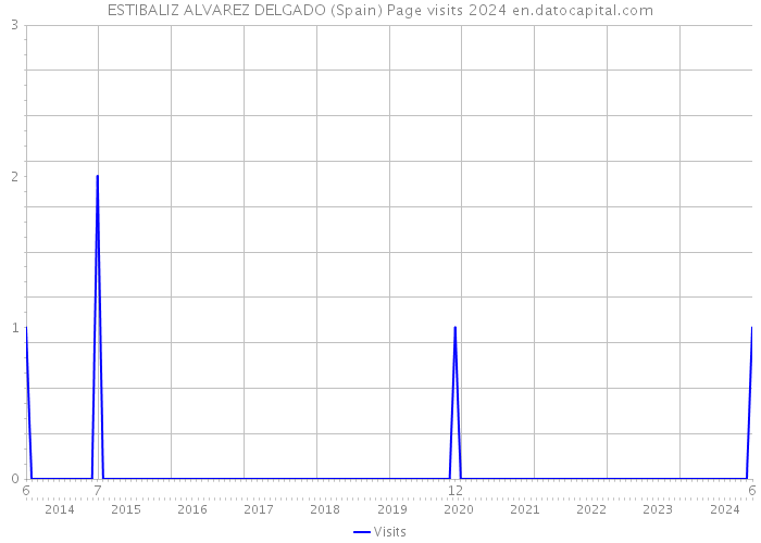 ESTIBALIZ ALVAREZ DELGADO (Spain) Page visits 2024 