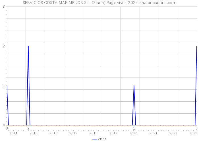 SERVICIOS COSTA MAR MENOR S.L. (Spain) Page visits 2024 