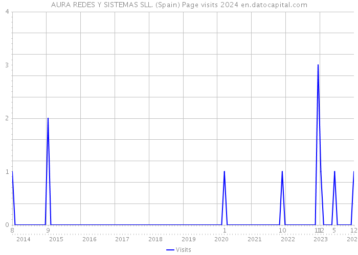 AURA REDES Y SISTEMAS SLL. (Spain) Page visits 2024 