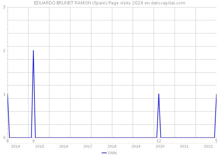 EDUARDO BRUNET RAMON (Spain) Page visits 2024 
