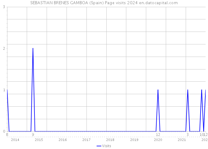 SEBASTIAN BRENES GAMBOA (Spain) Page visits 2024 