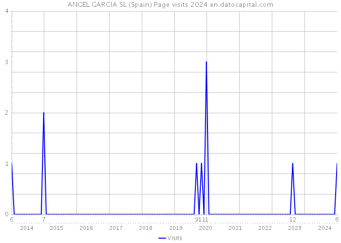 ANGEL GARCIA SL (Spain) Page visits 2024 