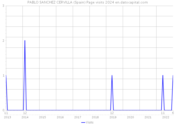 PABLO SANCHEZ CERVILLA (Spain) Page visits 2024 