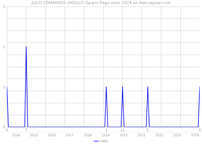 JULIO CEAMANOS VADILLO (Spain) Page visits 2024 