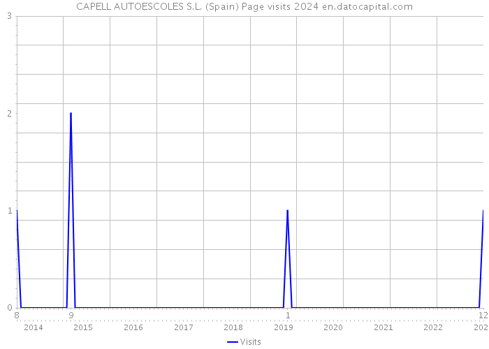 CAPELL AUTOESCOLES S.L. (Spain) Page visits 2024 