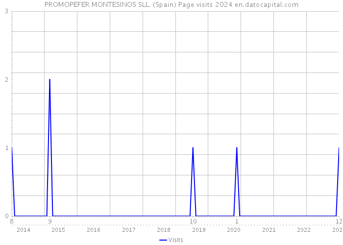 PROMOPEFER MONTESINOS SLL. (Spain) Page visits 2024 