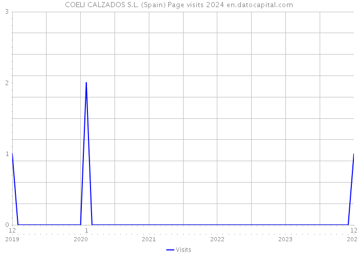 COELI CALZADOS S.L. (Spain) Page visits 2024 