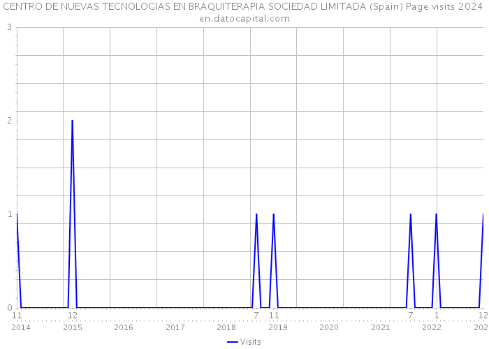 CENTRO DE NUEVAS TECNOLOGIAS EN BRAQUITERAPIA SOCIEDAD LIMITADA (Spain) Page visits 2024 