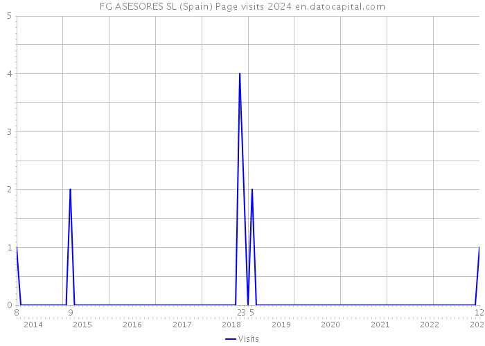 FG ASESORES SL (Spain) Page visits 2024 