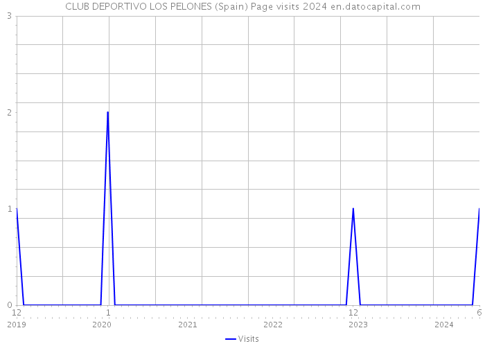 CLUB DEPORTIVO LOS PELONES (Spain) Page visits 2024 
