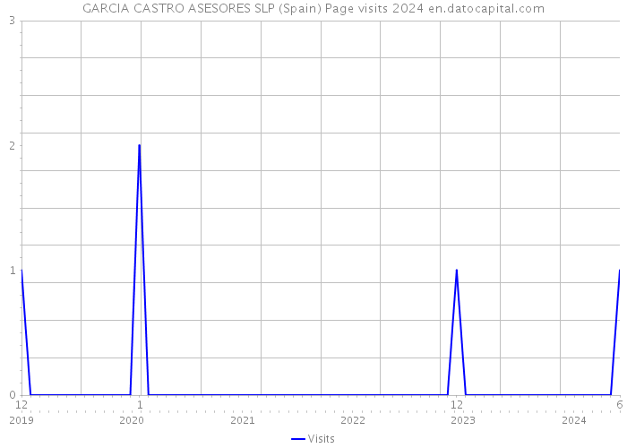 GARCIA CASTRO ASESORES SLP (Spain) Page visits 2024 