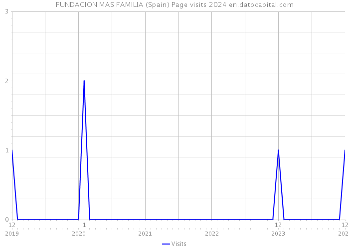 FUNDACION MAS FAMILIA (Spain) Page visits 2024 