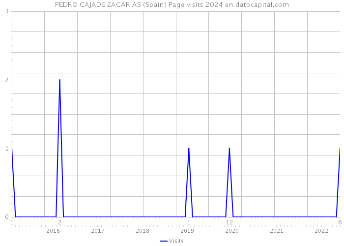 PEDRO CAJADE ZACARIAS (Spain) Page visits 2024 