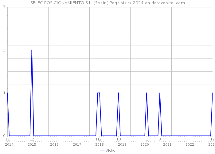 SELEC POSICIONAMIENTO S.L. (Spain) Page visits 2024 