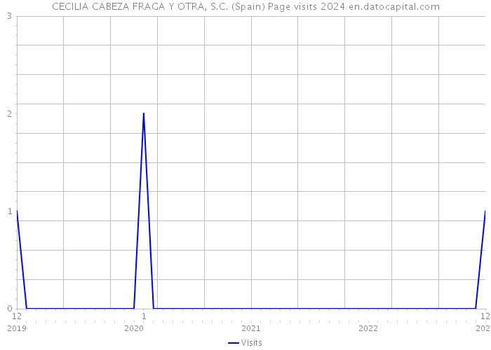 CECILIA CABEZA FRAGA Y OTRA, S.C. (Spain) Page visits 2024 