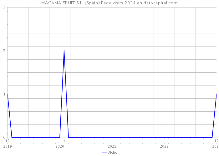 MAGAMA FRUIT S.L. (Spain) Page visits 2024 