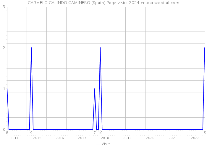 CARMELO GALINDO CAMINERO (Spain) Page visits 2024 