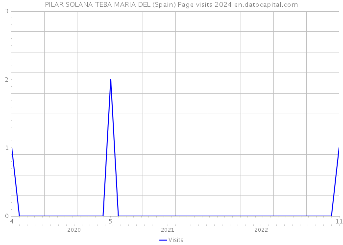 PILAR SOLANA TEBA MARIA DEL (Spain) Page visits 2024 