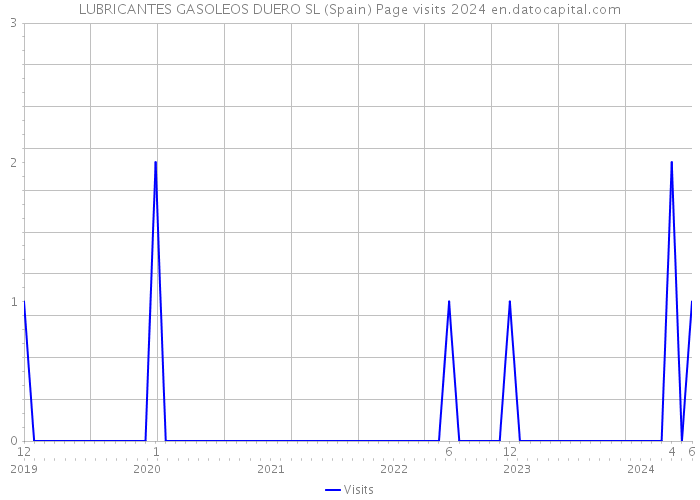 LUBRICANTES GASOLEOS DUERO SL (Spain) Page visits 2024 