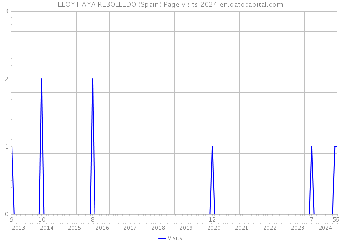 ELOY HAYA REBOLLEDO (Spain) Page visits 2024 