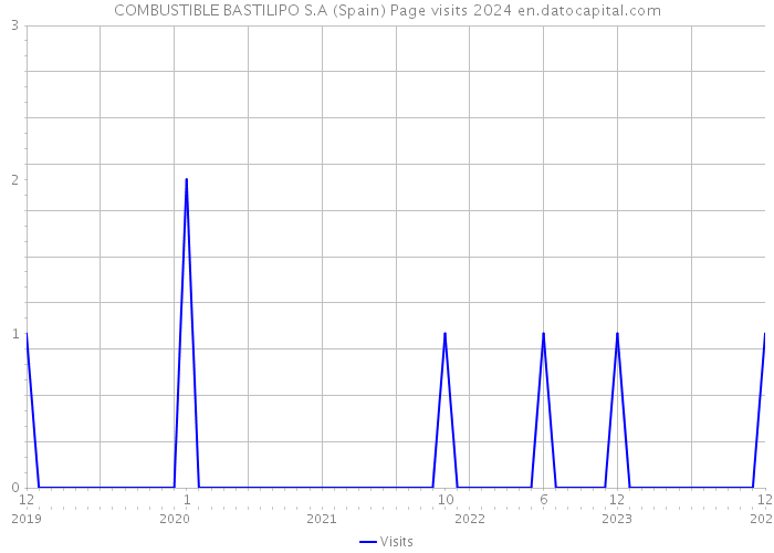 COMBUSTIBLE BASTILIPO S.A (Spain) Page visits 2024 