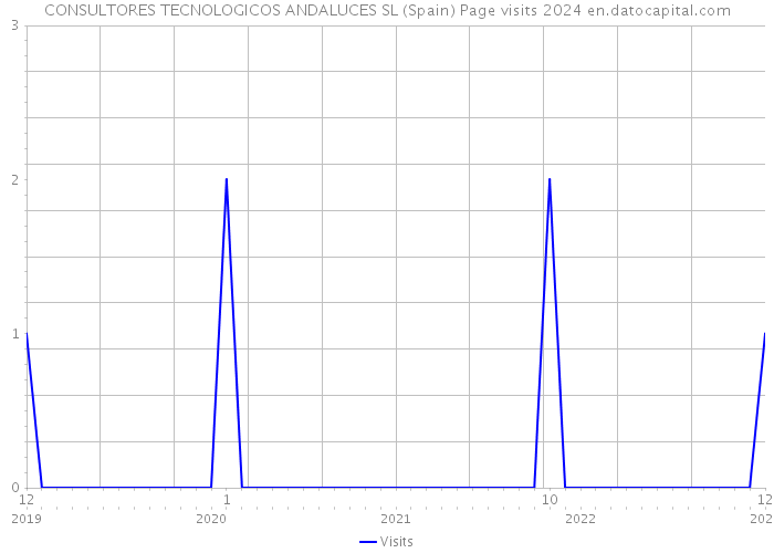 CONSULTORES TECNOLOGICOS ANDALUCES SL (Spain) Page visits 2024 