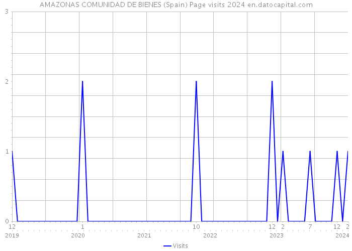 AMAZONAS COMUNIDAD DE BIENES (Spain) Page visits 2024 