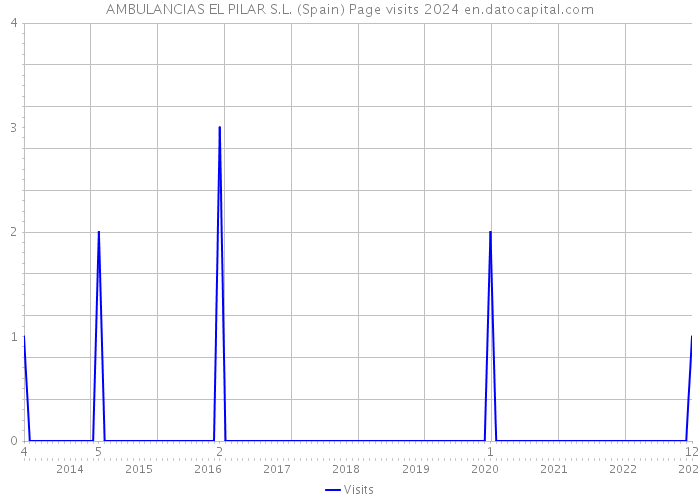 AMBULANCIAS EL PILAR S.L. (Spain) Page visits 2024 