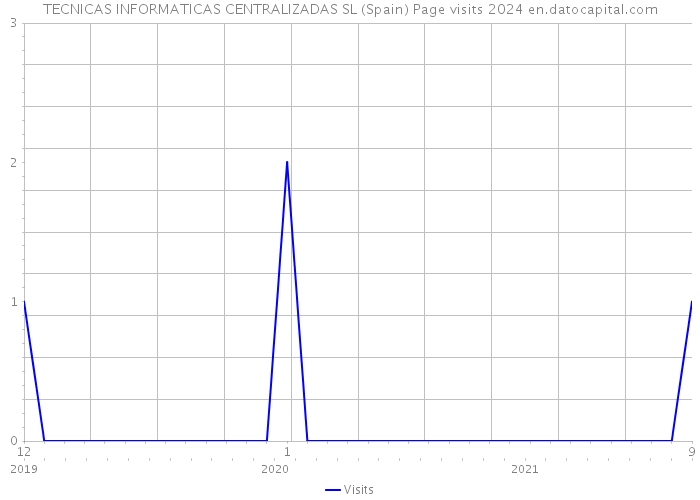 TECNICAS INFORMATICAS CENTRALIZADAS SL (Spain) Page visits 2024 