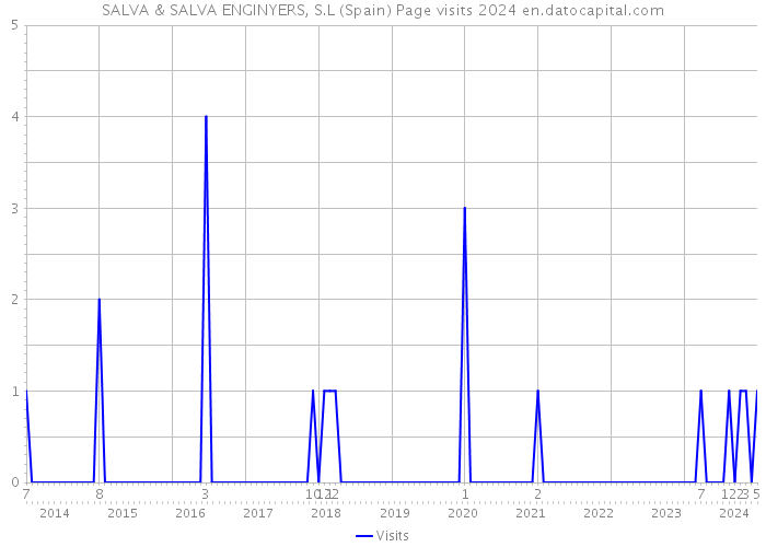 SALVA & SALVA ENGINYERS, S.L (Spain) Page visits 2024 
